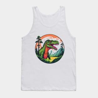 Dinosaur rounded design Tank Top